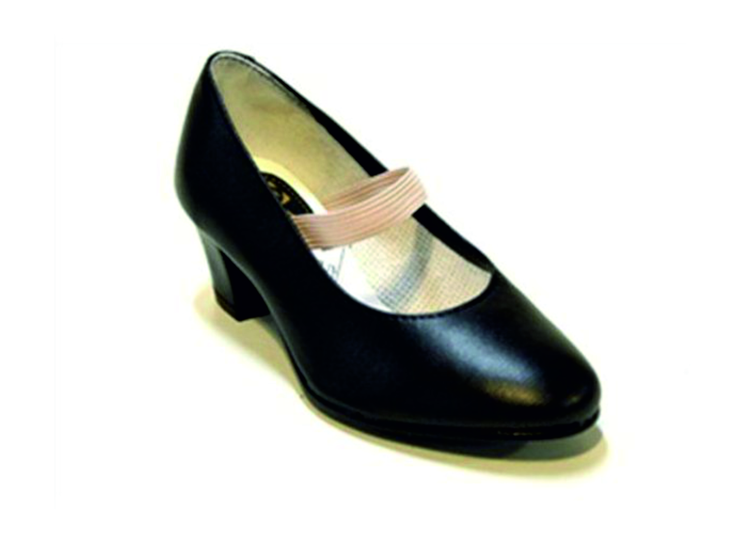 Zapatos de Flamenco Negros de Piel